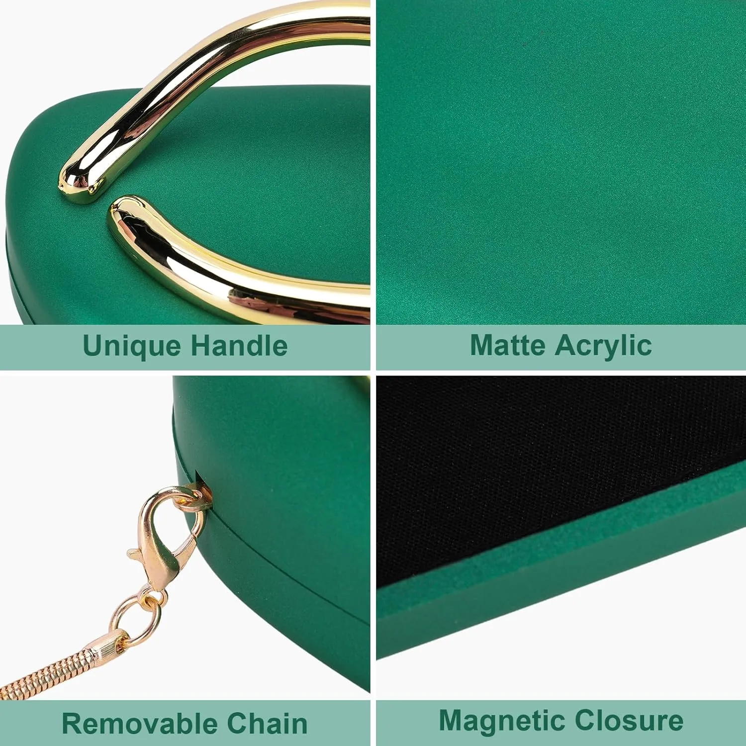 Clutch Purse for Women Gold Metal Closure Burgundy Red Clutch Evening Bag Chain Crossbody Purse