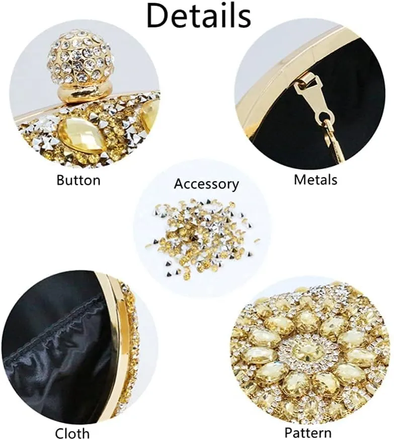 Clutch Purses for Women Evening Bag Nude Purse Luxury Handbag Bride Wallet Glitter Multicolor Rhinestone Bags
