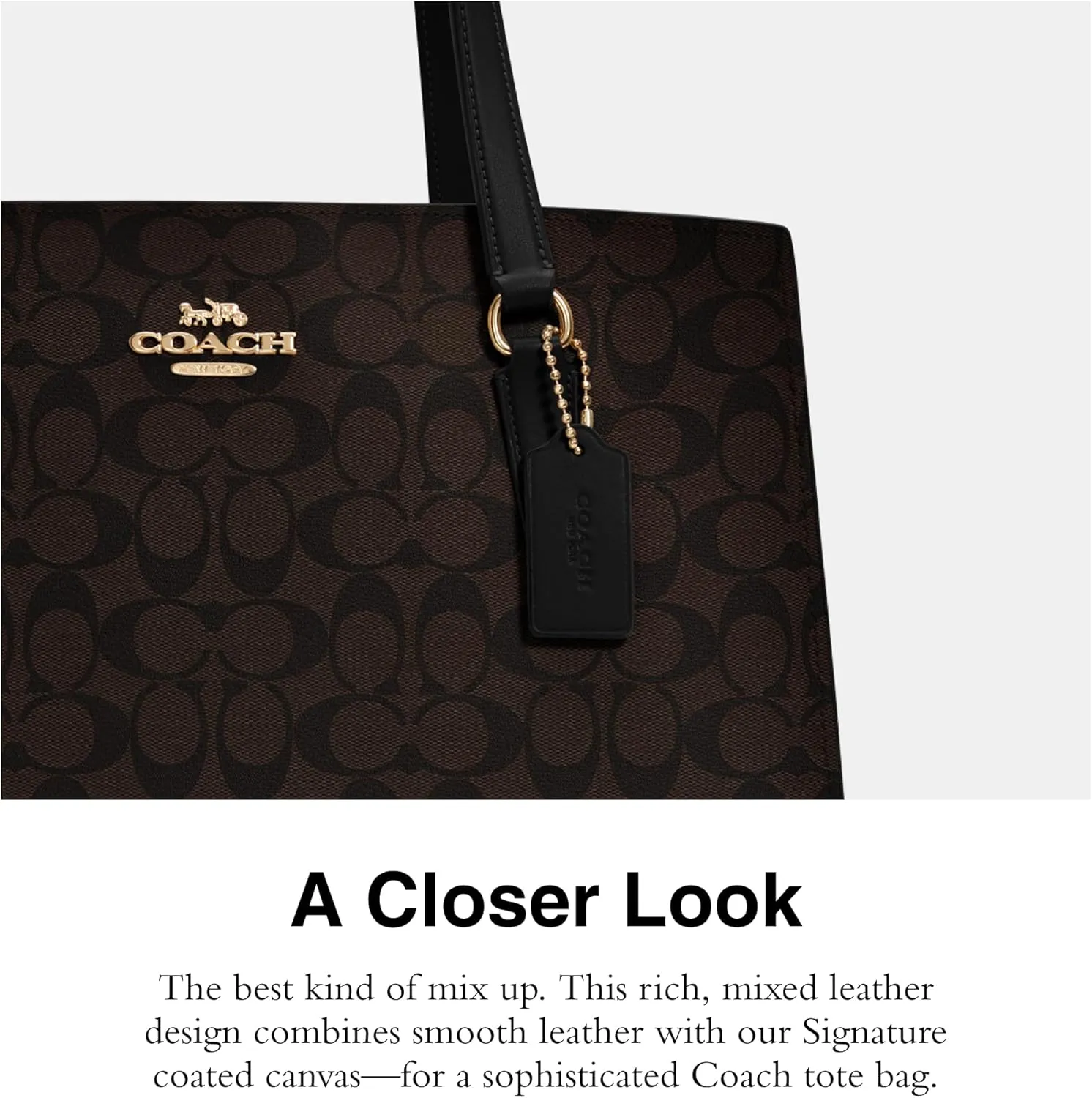 COACH Tatum Carryall 40, Brown Black