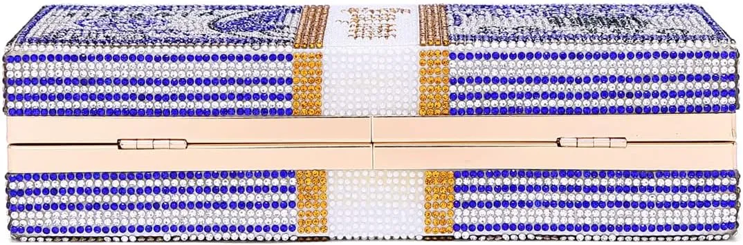 Covelin Dollar Clutch Purse for Women from, Rhinestone Evening Handbag Money Bag