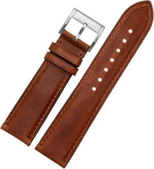 Cowhide Leather Watchband 20mm 22mm Strap Folding Buckle For Hamilton Khaki Aviation Classic Series Men Bracelet
