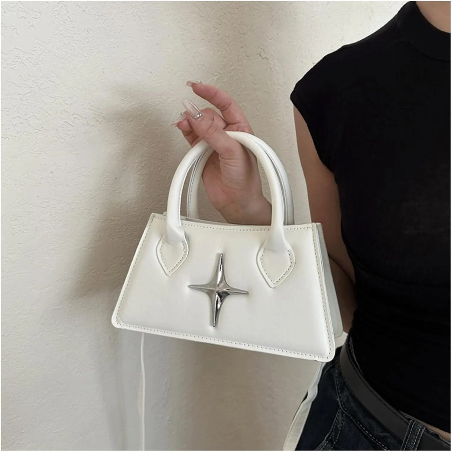 Cute Purse Small Futuristic Bag Gothic Y2k Mini Purses Minimalist Punk Classic Vintage Handbag
