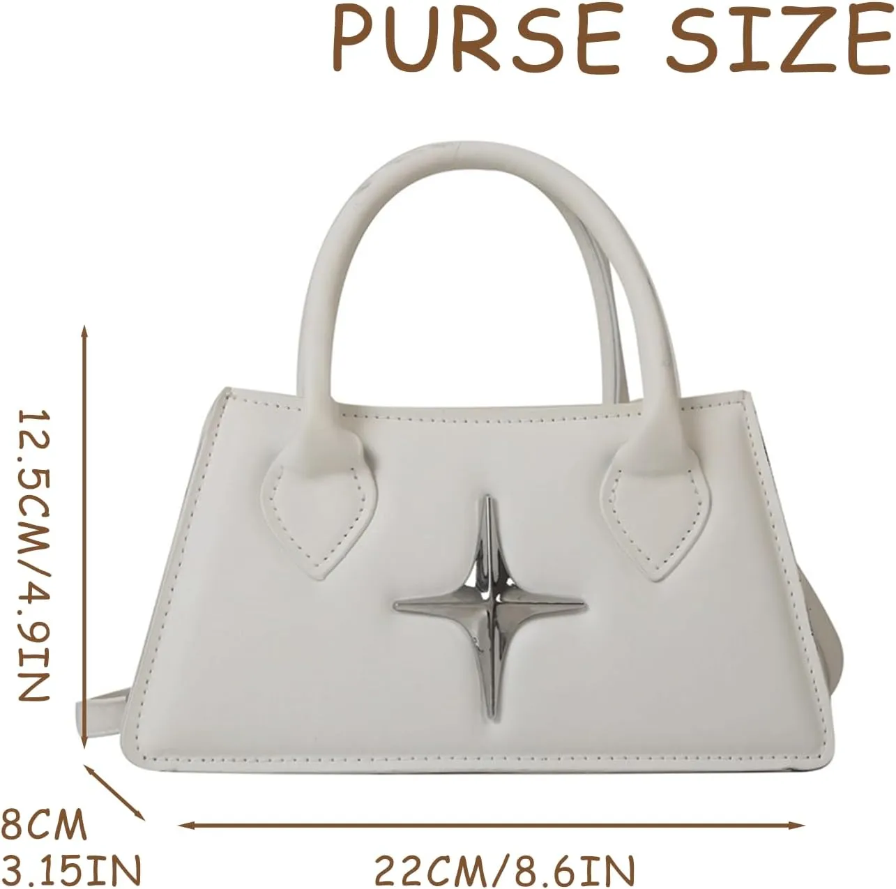 Cute Purse Small Futuristic Bag Gothic Y2k Mini Purses Minimalist Punk Classic Vintage Handbag