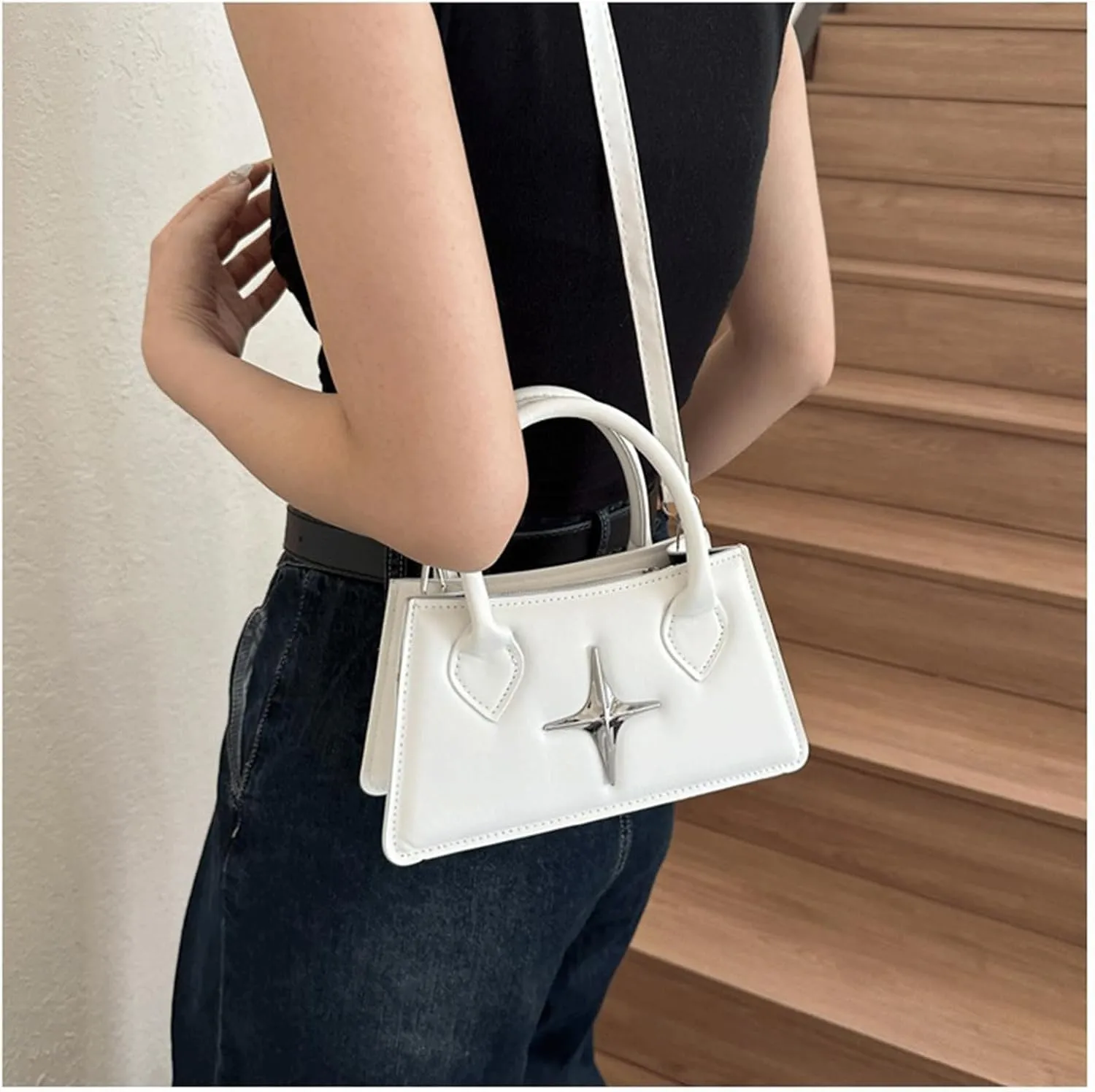 Cute Purse Small Futuristic Bag Gothic Y2k Mini Purses Minimalist Punk Classic Vintage Handbag