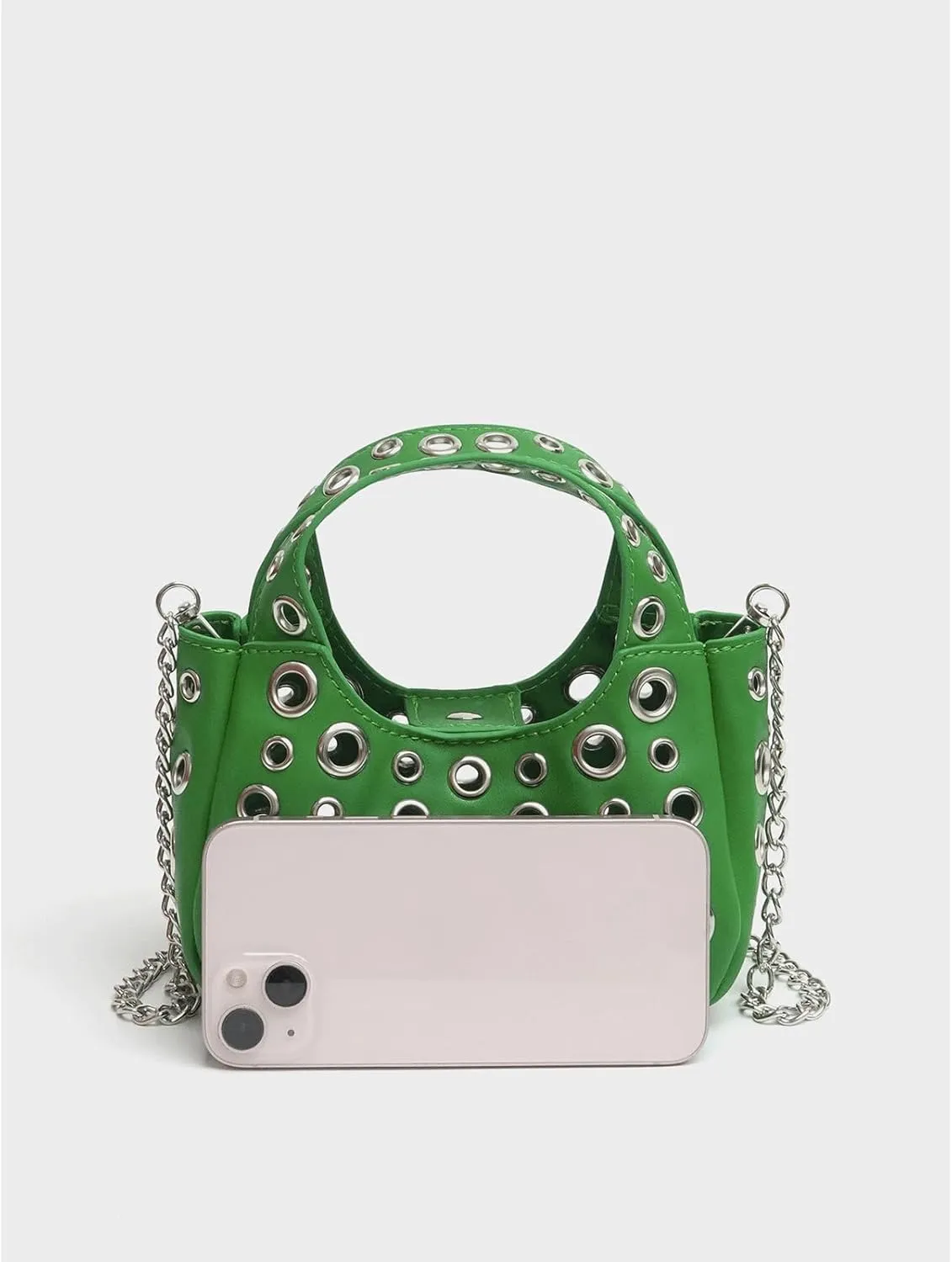 Cute Purse Studded Punk Purses Going Out Y2K Leather Shoulder Bag Everyday Vintage Handbag Aesthetic Purses