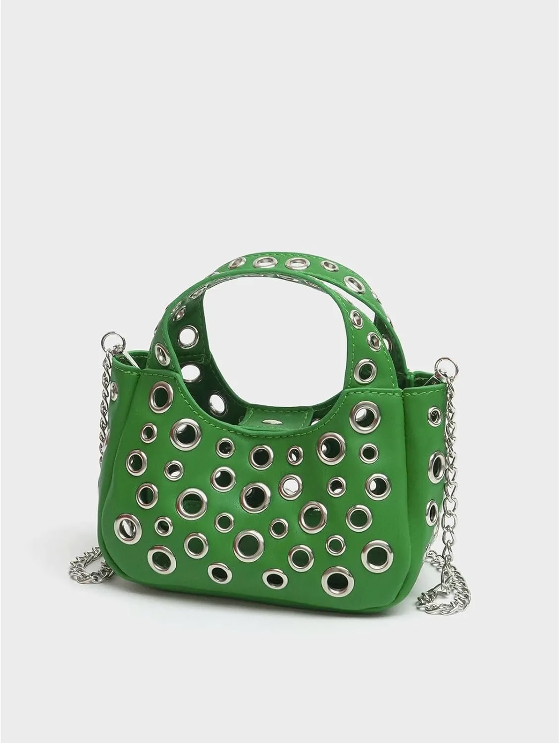 Cute Purse Studded Punk Purses Going Out Y2K Leather Shoulder Bag Everyday Vintage Handbag Aesthetic Purses