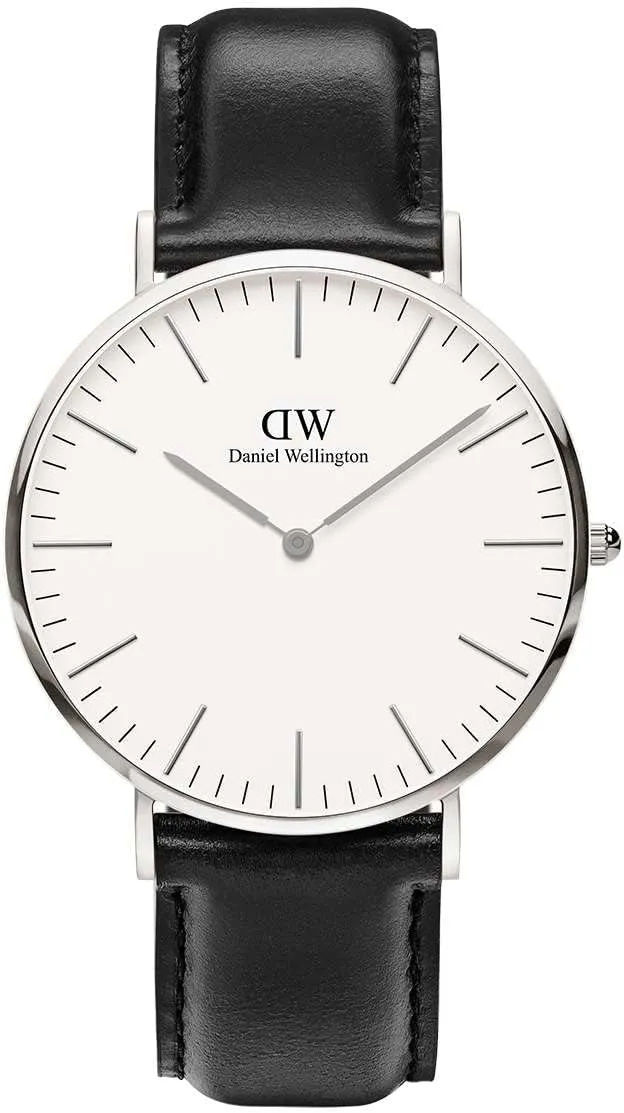 Daniel Wellington Classic Men’s Watch - 36mm - 40mm Case, Japanese Quartz Movement, Leather Strap, Water Resistant, Analog Watch for Men - Sheffield