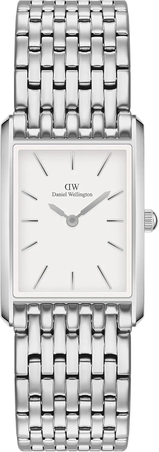 Daniel Wellington Unisex Bound Watch - Square Case, Japanese Quartz Movement, Leather or Stainless Steel Strap, Vintage Watch for Women and Men