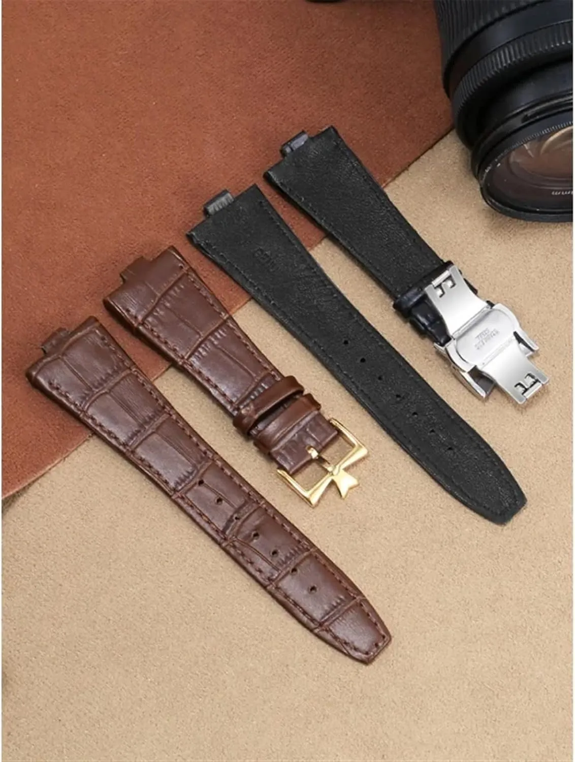 DASEB Genuine Leather Watchband For Vacheron Constantin Series 4500V 5500V P47040 Stainless Steel Buckle 25 * 8 25 * 7 Watch Strap