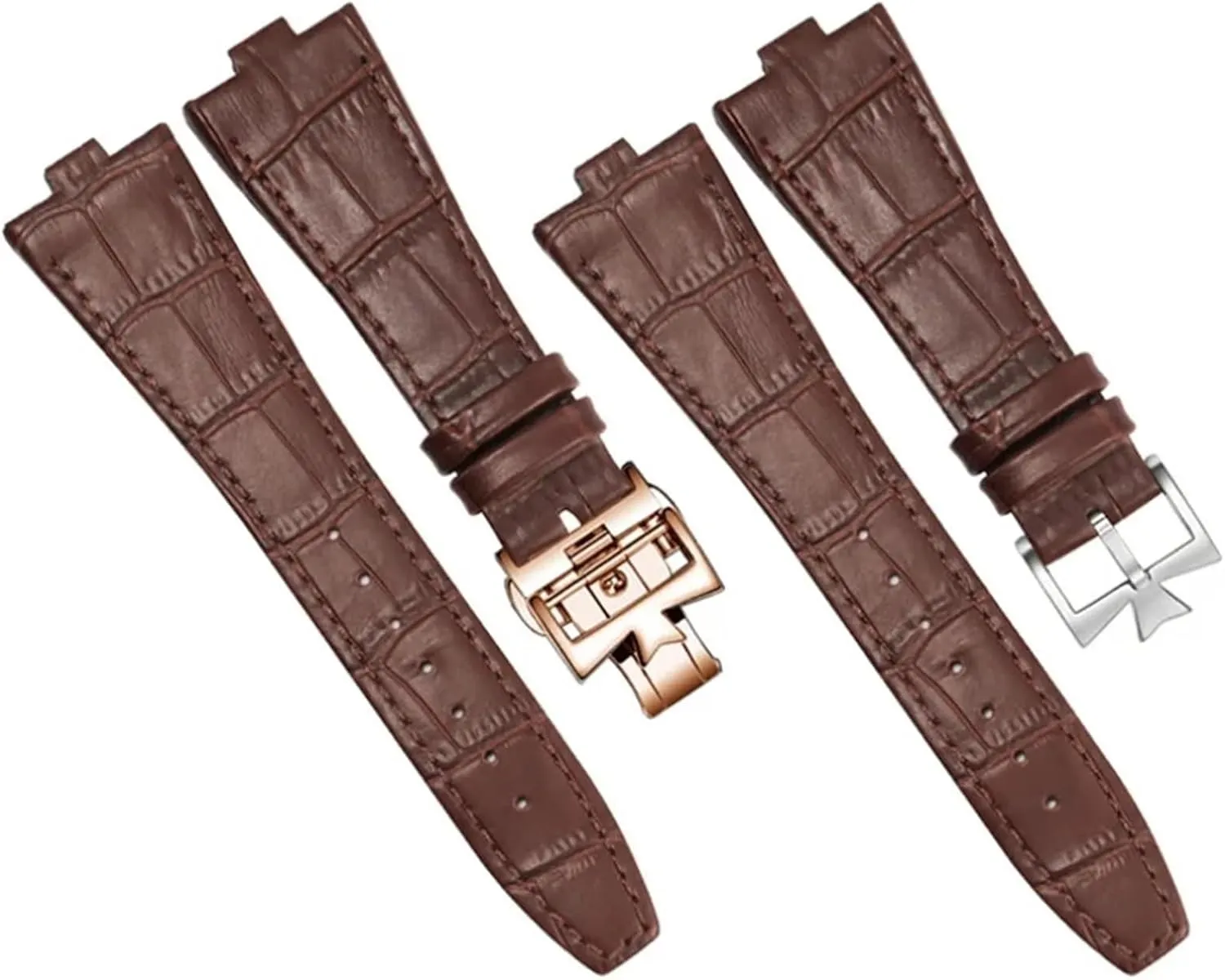 DASEB Genuine Leather Watchband For Vacheron Constantin Series 4500V 5500V P47040 Stainless Steel Buckle 25 * 8 25 * 7 Watch Strap