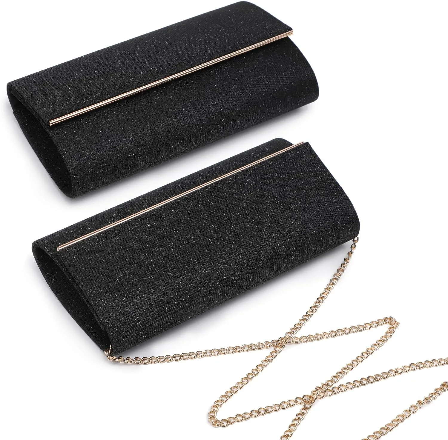 Dasein Women's Evening Bag Glitter Clutch Wedding Bridal Purse Sparkle Cocktail Party Prom Handbag