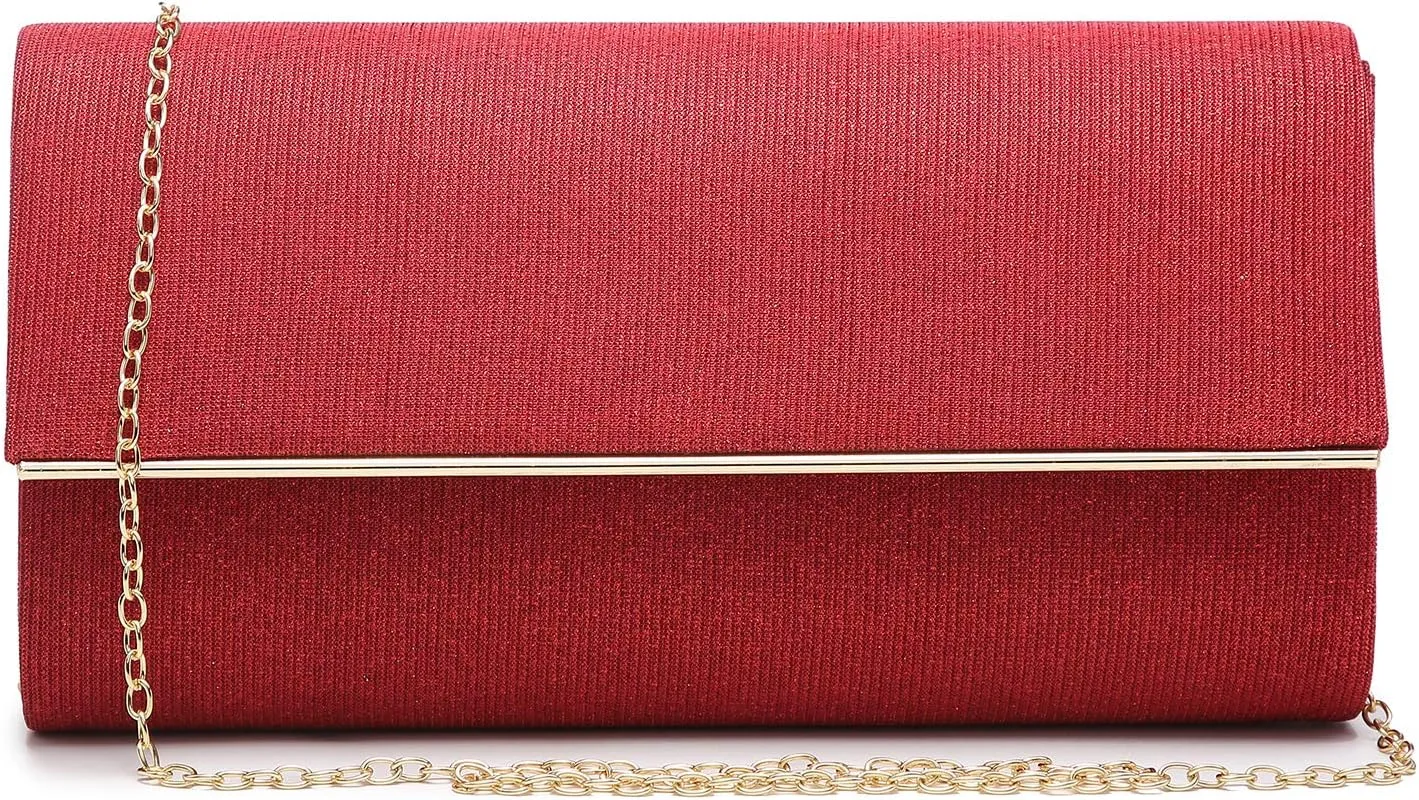 Dasein Women's Evening Bag Glitter Clutch Wedding Bridal Purse Sparkle Cocktail Party Prom Handbag