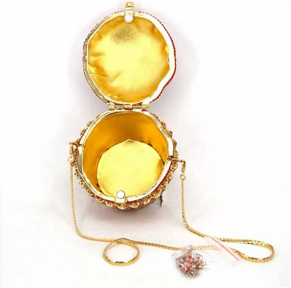 DJBM Cute Cupcake Rhinestone Clutch Diamond Crystal Purse Evening Bags for Women Party Wedding Cocktail Prom