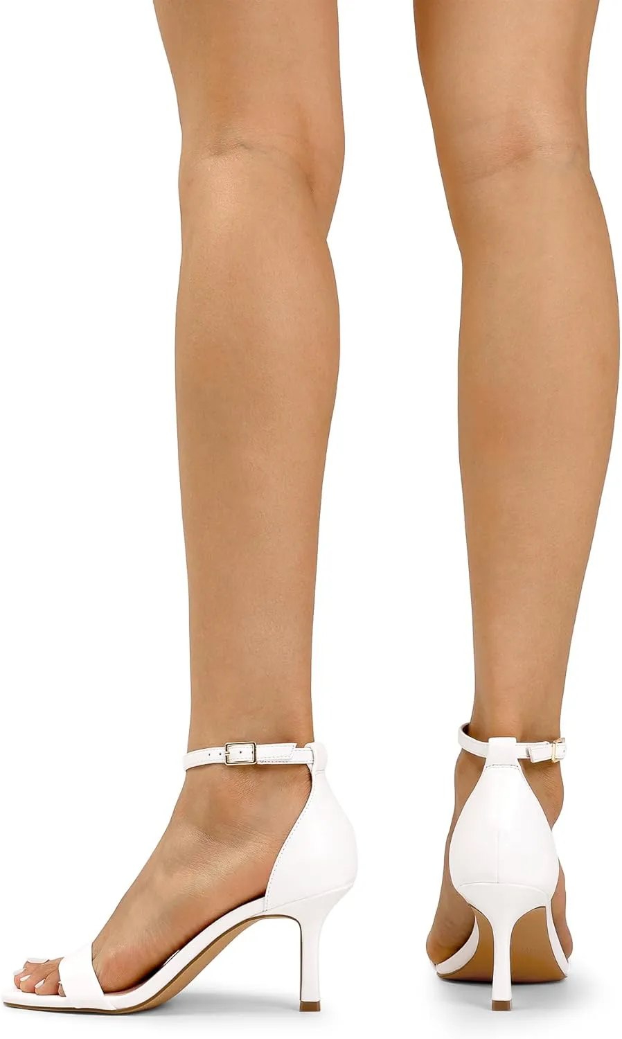 DREAM PAIRS Women's High Stilettos Open Square Toe Ankle Strap Heels Sexy Fashion Comfort Dress Shoes Wedding Bridal Pumps Heeled Sandals