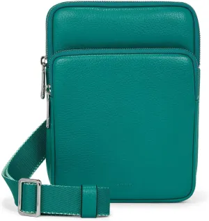 ECCO Flat Pouch, Lapis Pebbled Leather