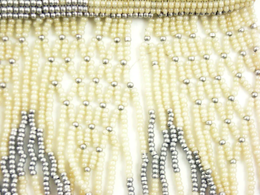 Elegant Art Deco Beaded Purse with Fabulous Fringe