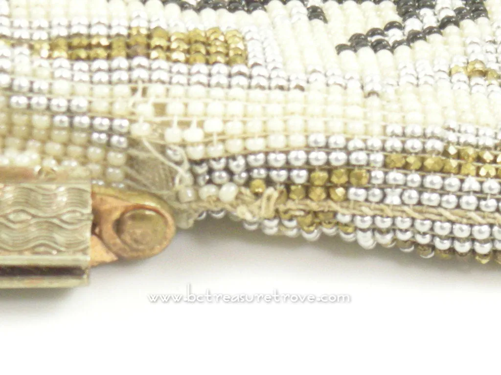 Elegant Art Deco Beaded Purse with Fabulous Fringe