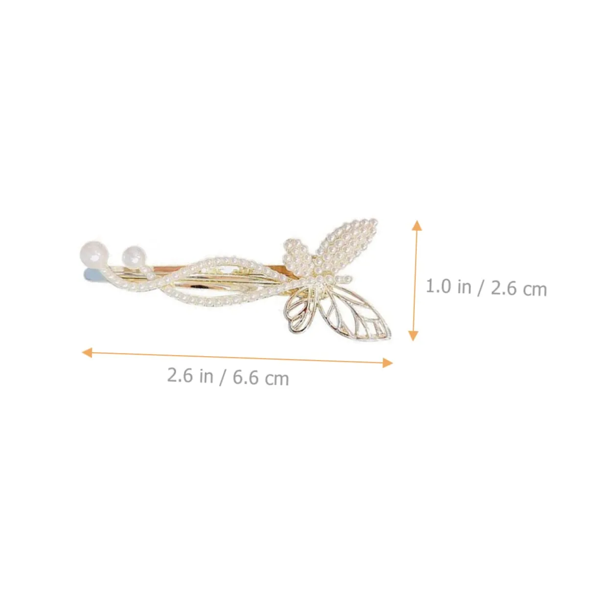 Elegant Camellia Pearl Hair Clips 4pcs Pearls Hair Side Clips for Wedding and Bridal