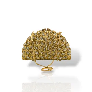 Elegant Peacock Style Clutch