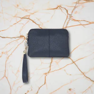 Elms   King Bowery Coin Purse, French Navy