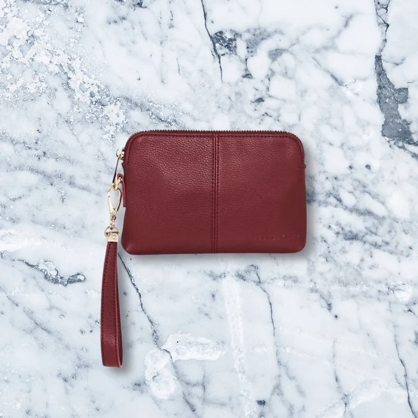 Elms   King Bowery Coin Purse, Maroon