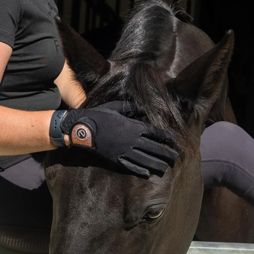 eQUEST GripPro X-LITE Horse Riding Gloves - Lightweight, Breathable, Grippy Non-Slip Material - Comfort Mesh Back - Touchscreen Gloves