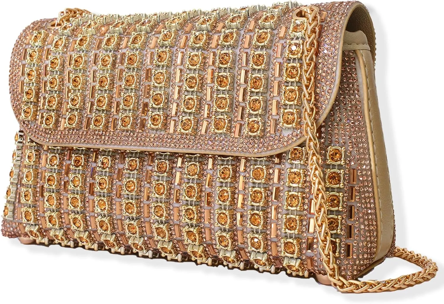Evening Clutch Purses for Women Shoulder Bags Crossbody Bag with Chain Rhinestone Purse for Prom Party Wedding