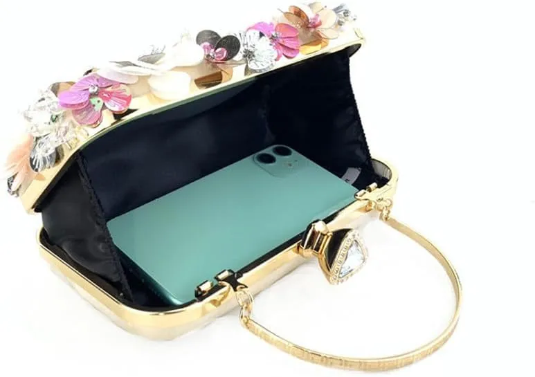 Fashion Dinner Bag Handmade Flower beaded Bag Banquet Wedding Party Bag Clutch bag Shoulder bag