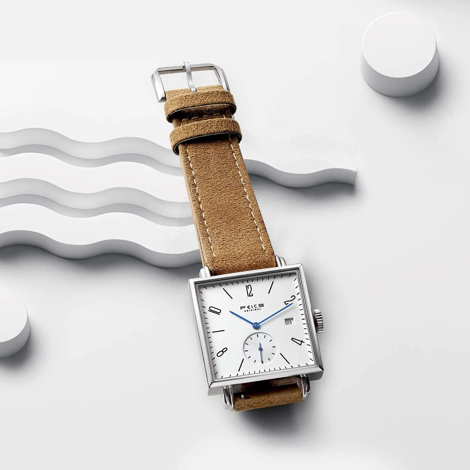 FEICE Sapphire Crystal Square Automatic Watch Classic Bauhaus Watch Minimalist Casual Watches for Men Women Unisex -FM301