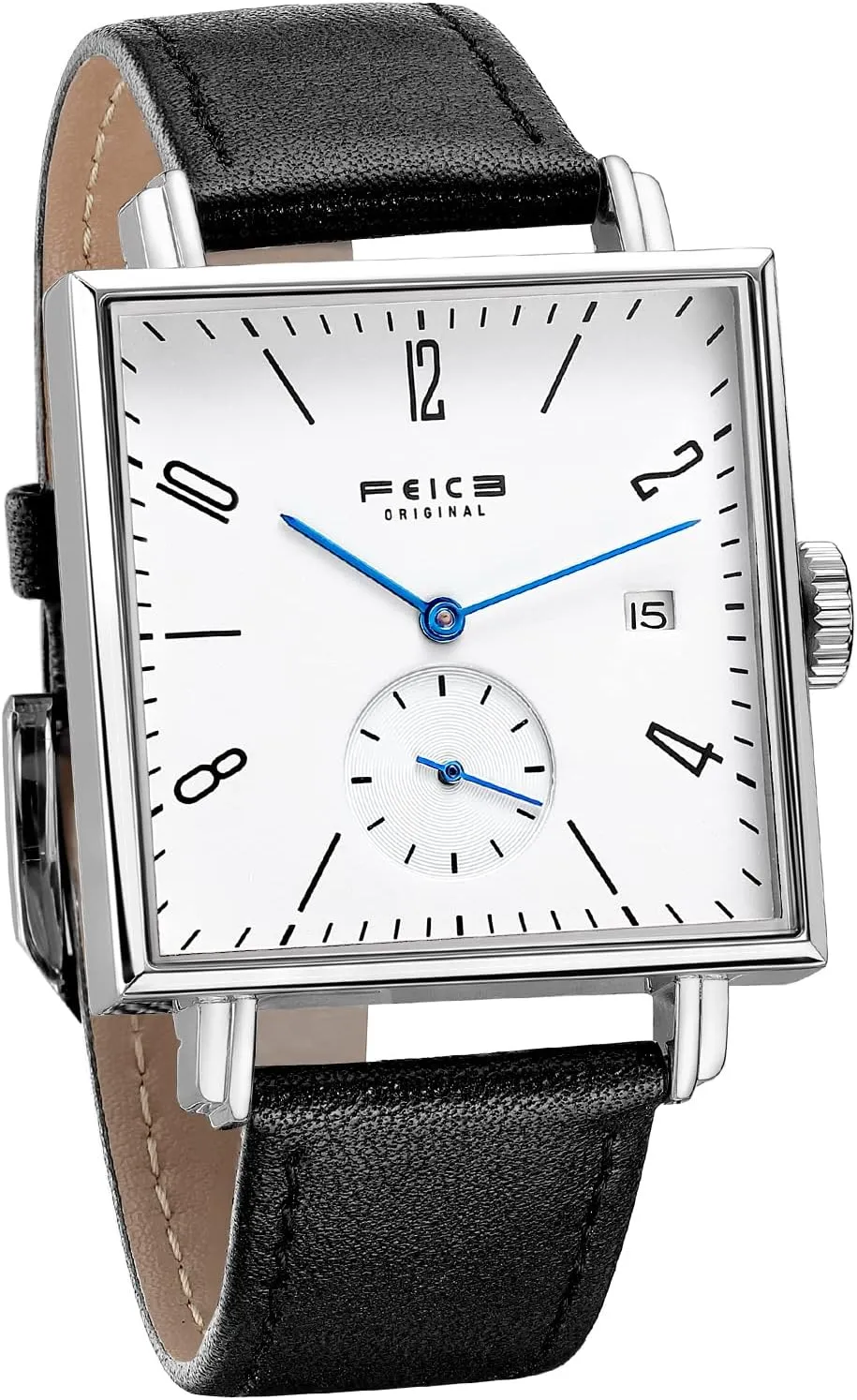 FEICE Sapphire Crystal Square Automatic Watch Classic Bauhaus Watch Minimalist Casual Watches for Men Women Unisex -FM301