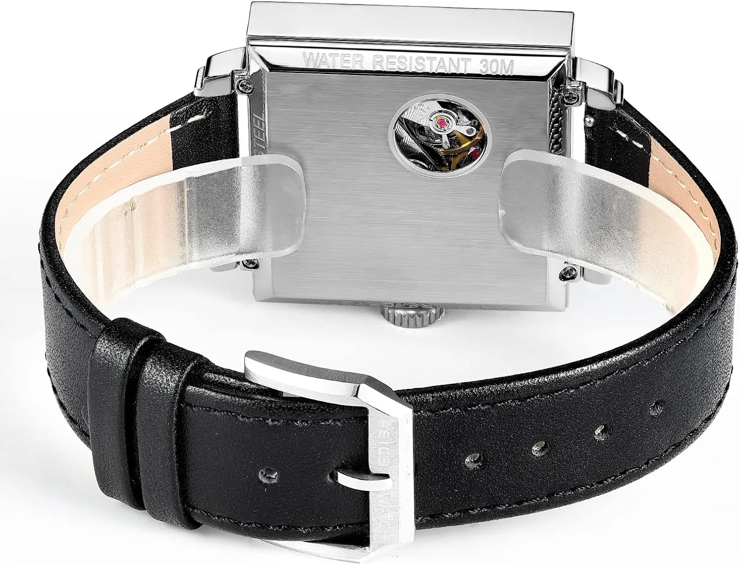 FEICE Sapphire Crystal Square Automatic Watch Classic Bauhaus Watch Minimalist Casual Watches for Men Women Unisex -FM301