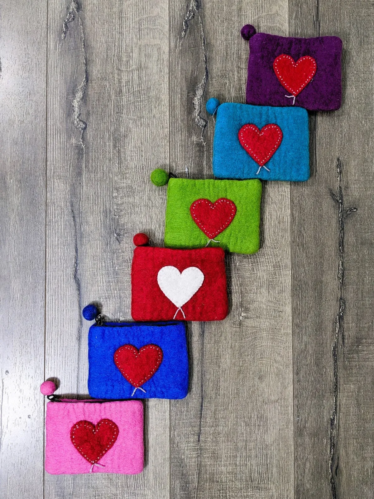 Felt Heart Purse
