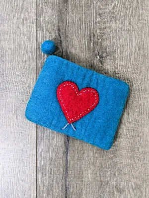 Felt Heart Purse
