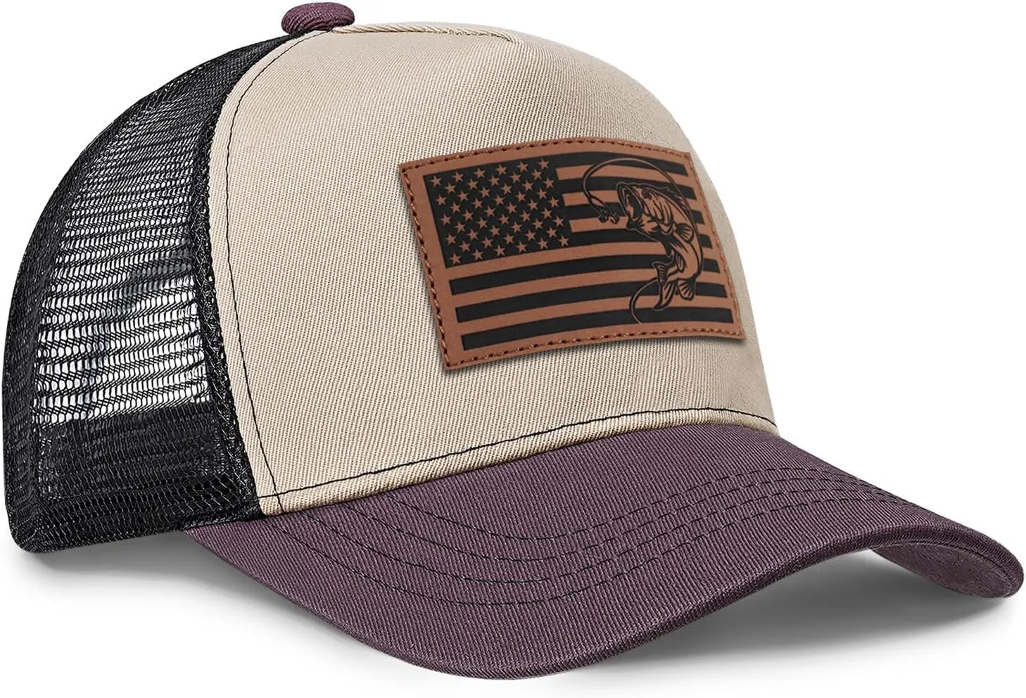 Fishing Gifts for Men American Flag Trucker Hat Mens Fathers Day Christmas Birthday Gifts Fishing Hat for Dad