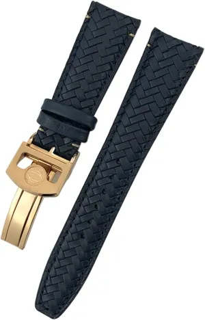 For IWC Portugieser Big Pilot IW377714 IW394005 Leather Watch Strap Blue Wristband 20mm 21mm 22mm Premium Cowhide Strap