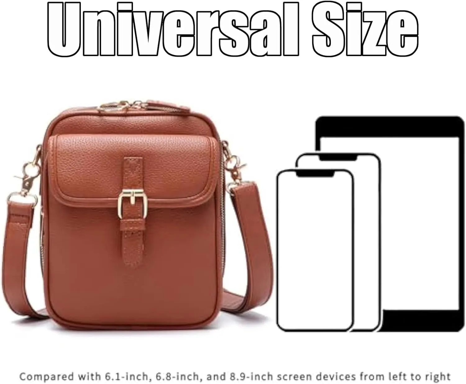 Forcipower Crossbody Leather Bag, Collaborate Crossbody Leather Bag, Minimalist Versatile Women'S Casual Bags