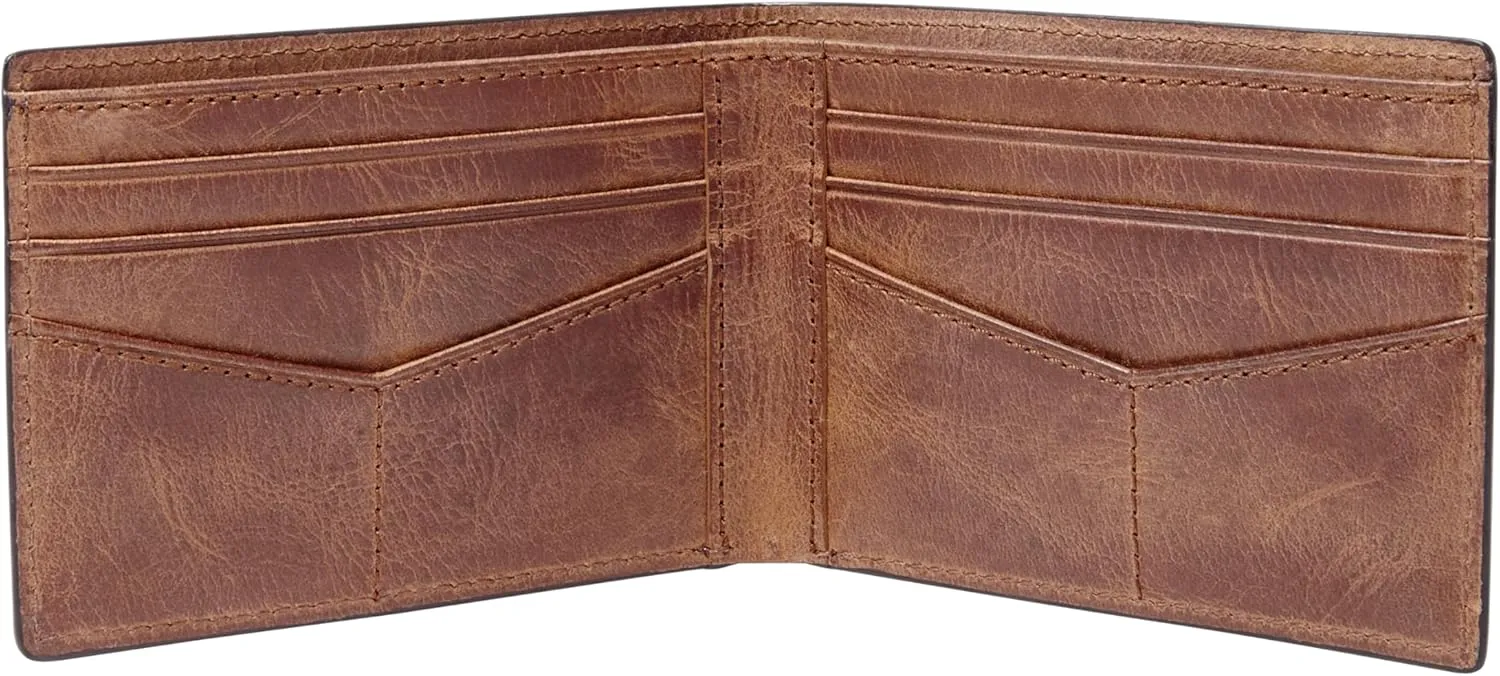 Fossil Men's Anderson Leather Slim Minimalist Bifold Front Pocket Wallet