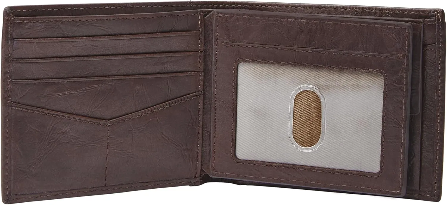 Fossil Men's Bifold Coin Pocket Wallet
