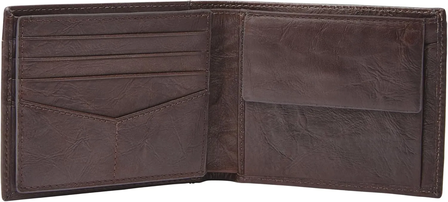Fossil Men's Bifold Coin Pocket Wallet