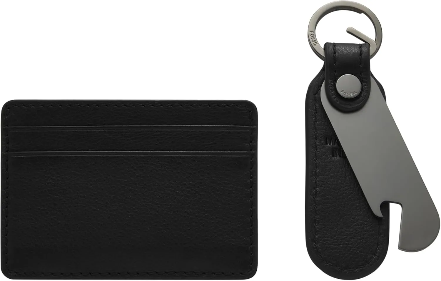 Fossil Men's Leather Slim Minimalist Card Case Front Pocket Wallet