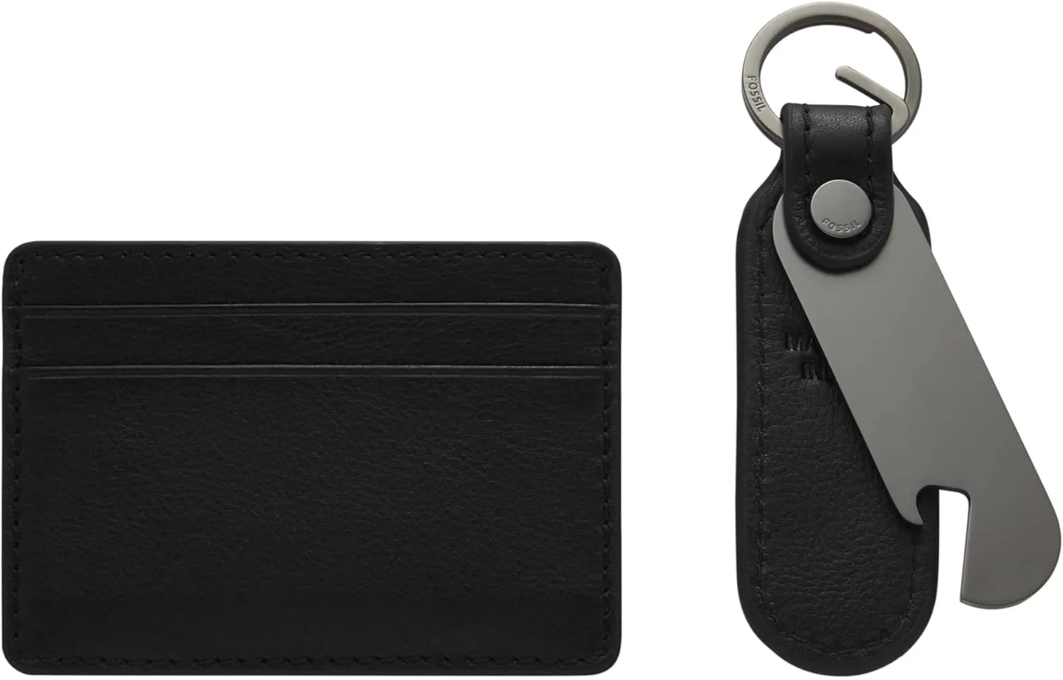 Fossil Men's Leather Slim Minimalist Card Case Front Pocket Wallet