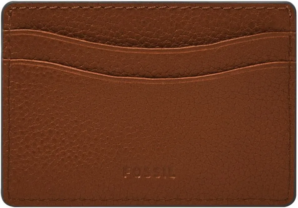 Fossil Men's Leather Slim Minimalist Card Case Front Pocket Wallet