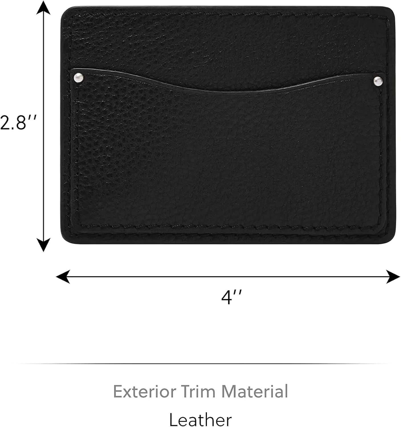 Fossil Men's Leather Slim Minimalist Card Case Front Pocket Wallet