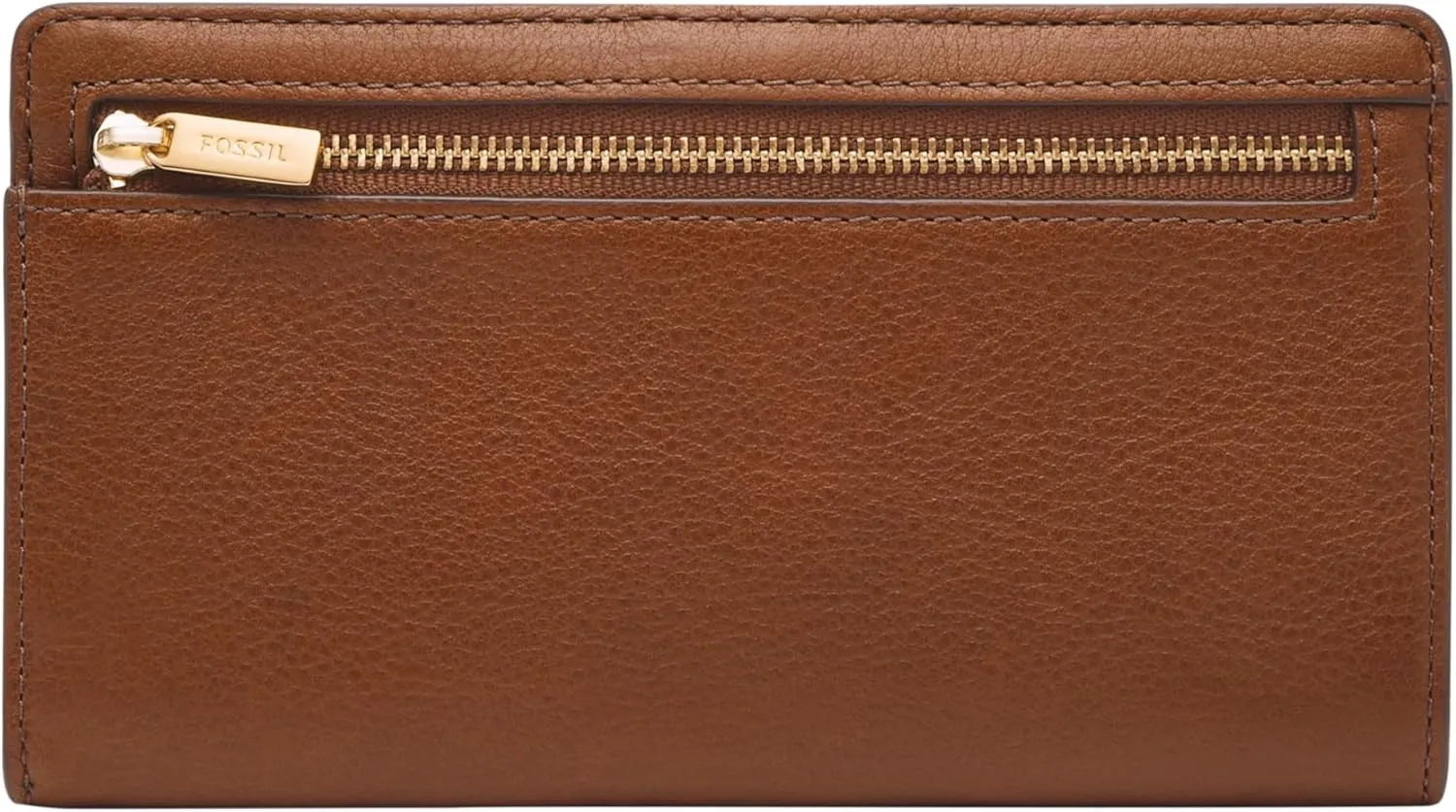 Fossil Women's Liza Leather Wallet Slim Minimalist Bifold, Brown (Model: SL7891G200)