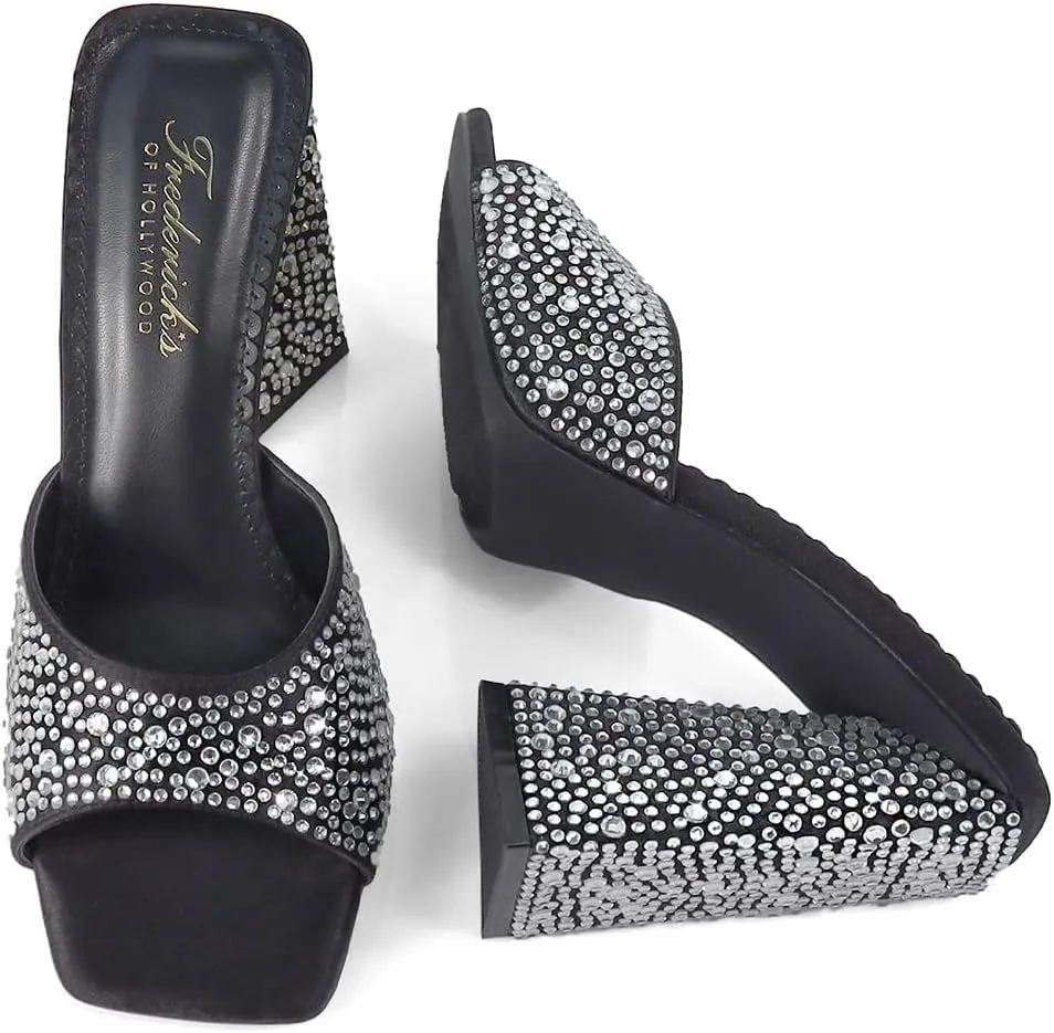 FREDERICK'S OF HOLLYWOOD Women's Rhinestone Heel, FOH-DARLENE