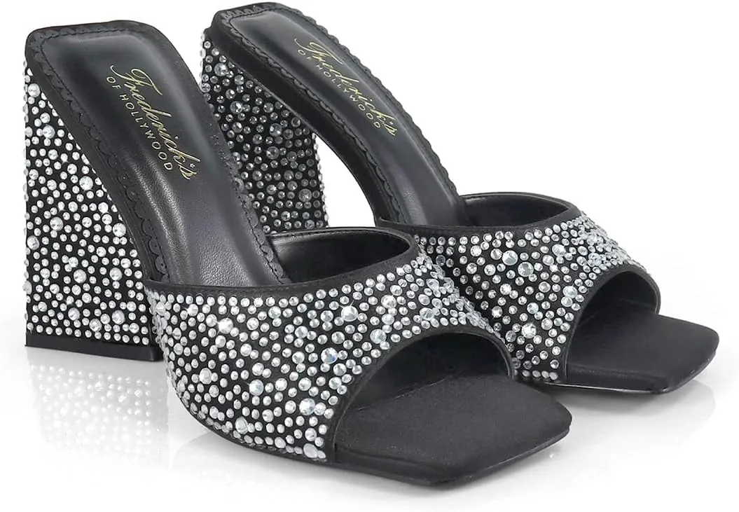 FREDERICK'S OF HOLLYWOOD Women's Rhinestone Heel, FOH-DARLENE