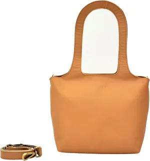 Genuine Leather Tote Bag for Women Stylish Handbag with Inner Pockets Perfect for Work, Travel & Everyday