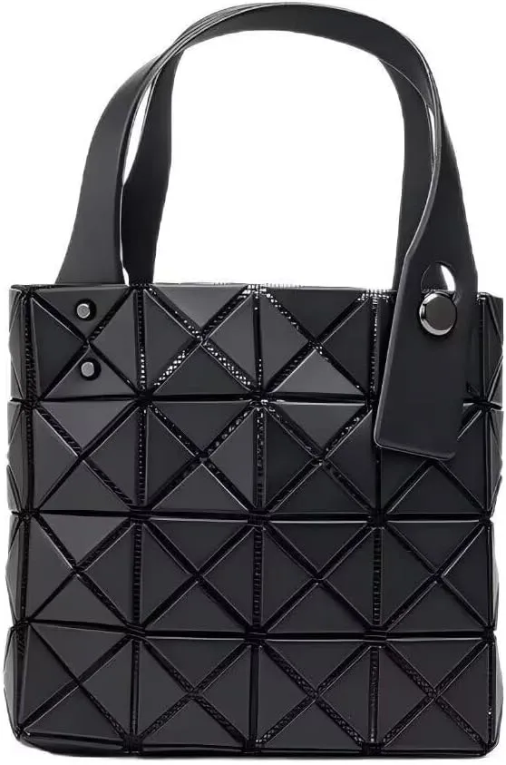 geometric luminous purse Handbags for Women Holographic Reflective Bag Backpack Wallet Clutch Set