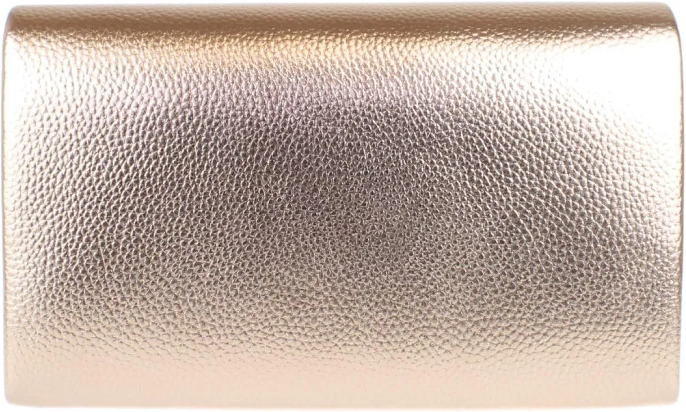 Girly HandBags Womens Metallic Frame Clutch Bag