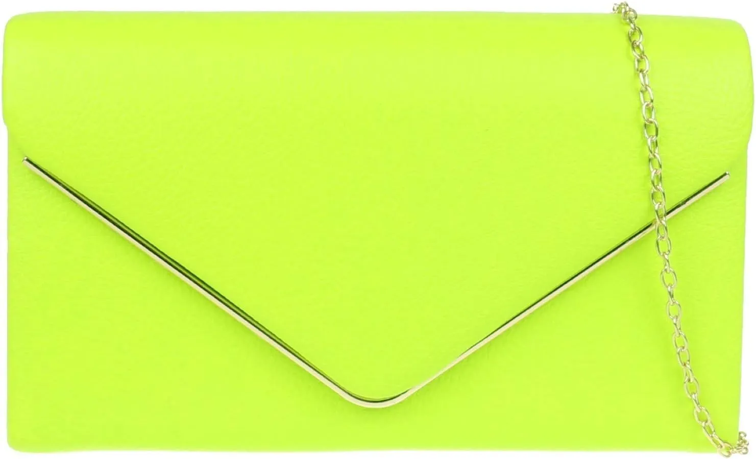 Girly HandBags Womens Metallic Frame Clutch Bag